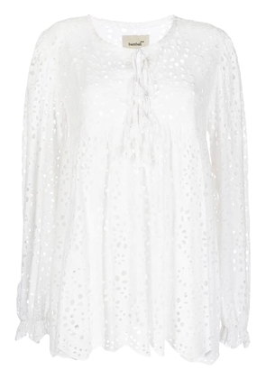 Bambah crochet flared blouse - White