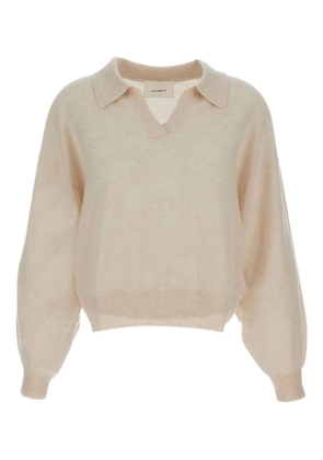 Lisa Yang polo ribbed trim sweater - Neutrals