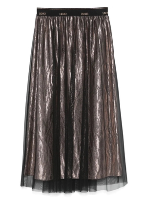 LIU JO animal-print midi skirt - Black