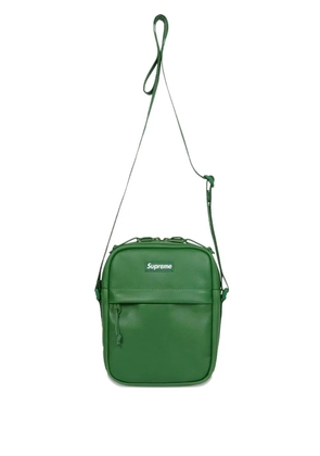 Supreme leather messenger bag - Green