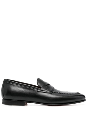 Santoni Penny leather loafers - Black