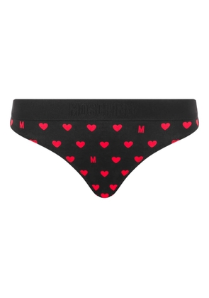 Moschino heart-print briefs - Black
