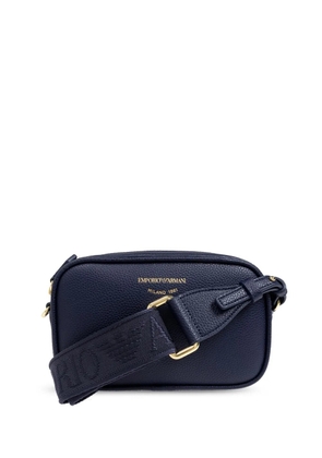 Emporio Armani deer-print camera bag - Blue