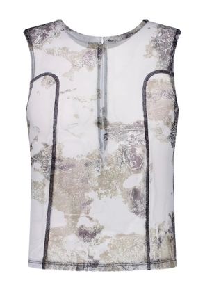 LUEDER Ben printed top - White