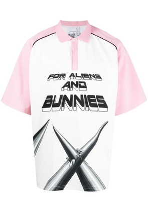 Natasha Zinko Techno For Aliens And Bunnies polo shirt - White
