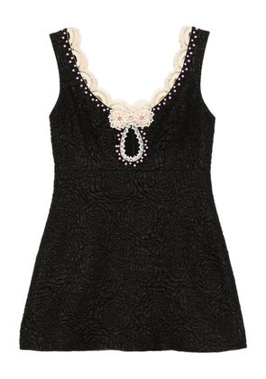 Cynthia Rowley bead-embellished dress - Black