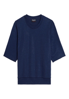 Zadig&Voltaire Edmond strass sweatshirt - Blue
