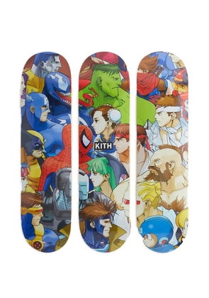 KITH x Marvel x Capcom Triptych skatedecks (set of three) - Neutrals