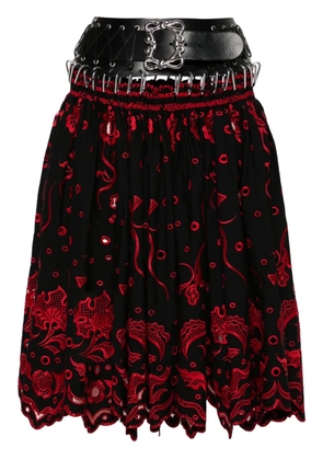Chopova Lowena Ida Carabiner midi skirt - Black