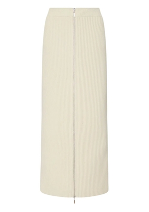 Rosetta Getty wool-cashmere skirt - Neutrals