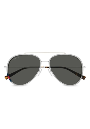 Gucci Eyewear GG1981S pilot-frame sunglasses - Silver