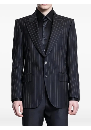 TOM FORD pinstripe single-breasted blazer - Black