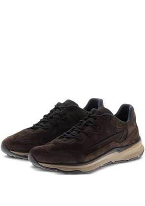 Herno panelled suede sneakers - Brown