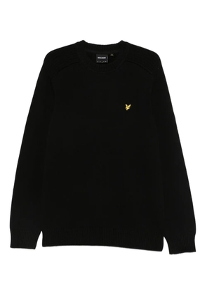 Lyle & Scott ribbed crewneck sweater - Black