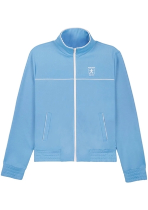 Sporty & Rich logo-print zip-up jacket - Blue