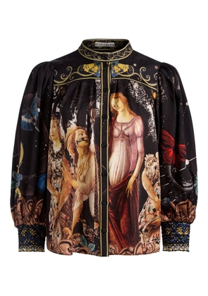 alice + olivia Cora longsleeved button-down top - Black