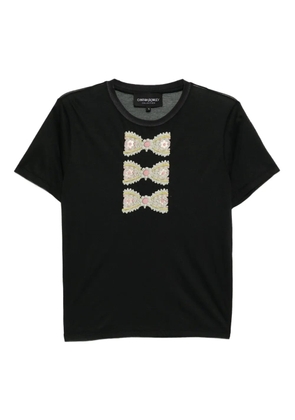 Cynthia Rowley foil-print T-shirt - Black