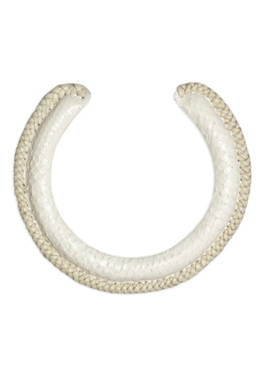 Johanna Ortiz Representative Rituals woven leather necklace - Neutrals