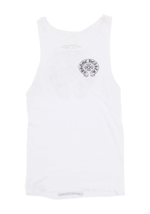 Chrome Hearts horseshoe-motif ribbed tank top - White