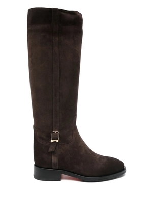 Santoni suede boots - Brown