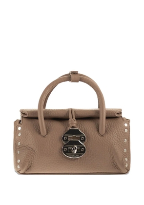Zanellato baby Dotta® grained-leather tote bag - Brown