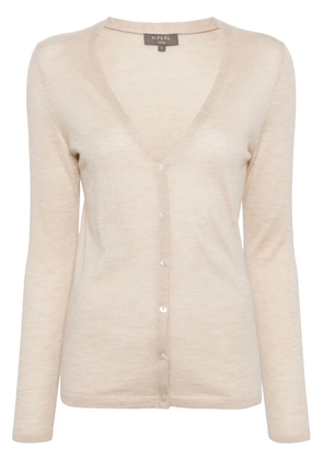 N.Peal Mia cashmere cardigan - Neutrals