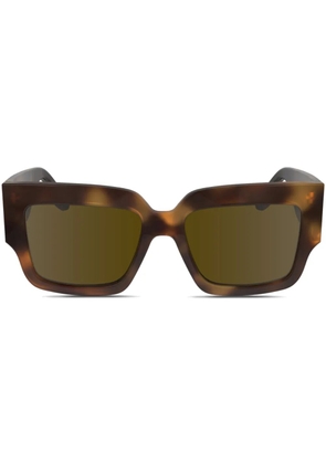 Victoria Beckham Eyewear logo-print sunglasses - Brown