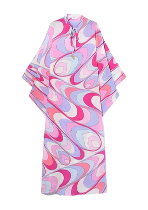 PUCCI onde-print silk dress - Pink