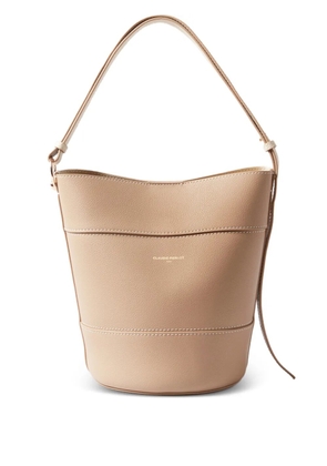 Claudie Pierlot Solveig leather bucket bag - Neutrals