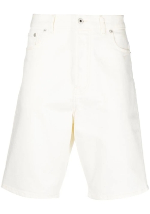 Kenzo straight-leg denim shorts - White