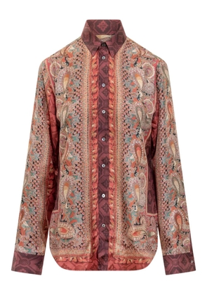 Pierre-Louis Mascia paisley-print long-sleeve shirt - Red