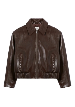 Claudie Pierlot leather jacket - Brown
