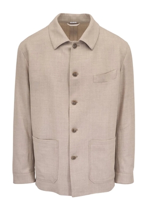 Atelier Munro button-front patch-pocket shirt jacket - Neutrals