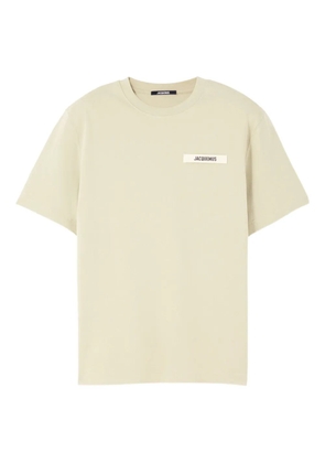 Jacquemus Gros Grain logo-patch T-shirt - Green