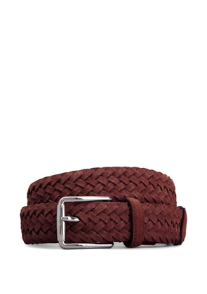 Tod's interwoven leather belt - Brown