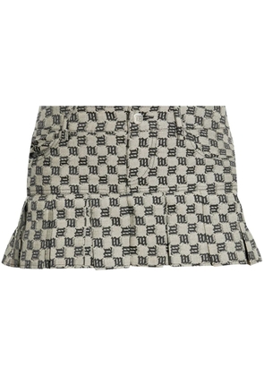 MISBHV monogram pleated skirt - Green