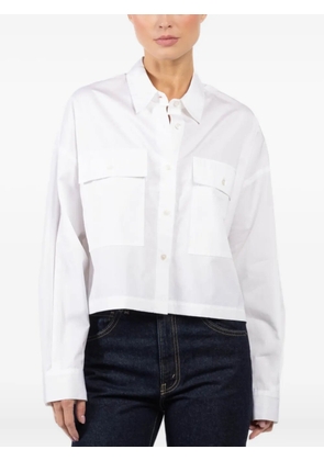 Arlo Mott pocket-detail cropped shirt - White