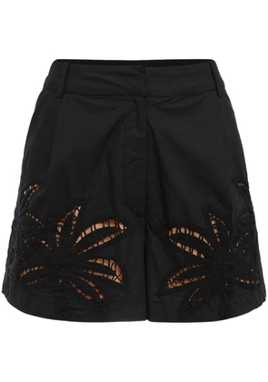 Hemant And Nandita Lani cotton mini shorts - Black