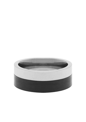 Nialaya Jewelry two-tone band ring - Silver