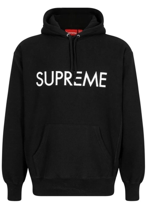Supreme Capital logo-print hoodie - Black