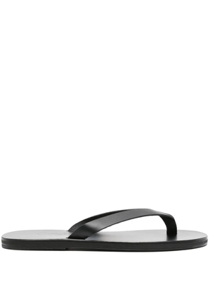 Ancient Greek Sandals Solon flat leather sandals - Black