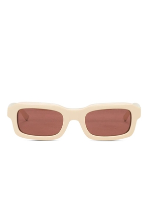 RHUDE steve frame sunglasses - Neutrals