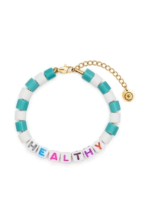Sporty & Rich Healthy beaded bracelet - White
