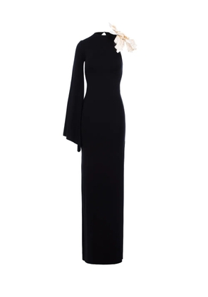 MANURÍ Dina Darling one-shoulder maxi dress - Black
