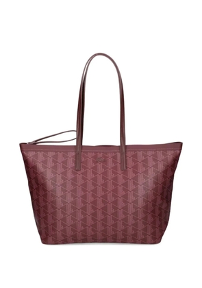 Lacoste embossed handle tote bag - Red