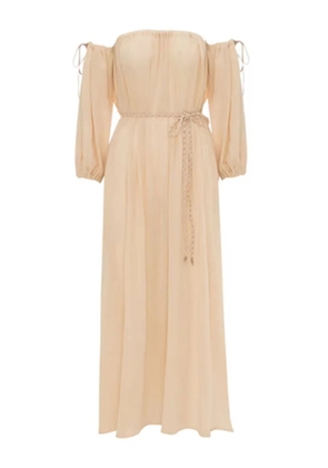 Caravana Kikab off-shoulder midi dress - Neutrals