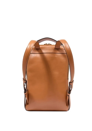 Lancel Origami leather zip-fastening backpack - Brown