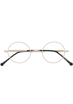 Matsuda round-frame optical glasses - Gold