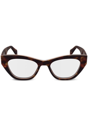 Paul Smith geometric-frame glasses - Brown