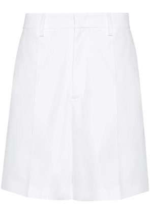 Valentino Garavani cotton pressed-crease shorts - White